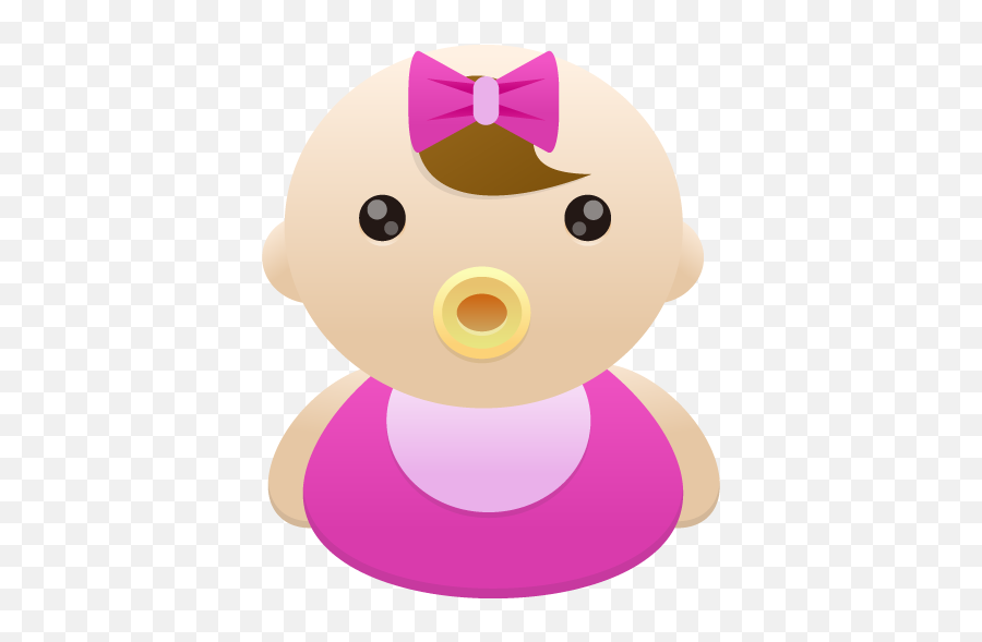 Baby Girl Icon - Pink Baby Design Png Emoji,Baby Girl Emoji
