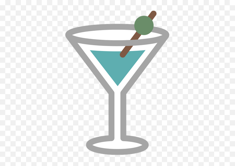 Blue Martini Graphic - Drinks Instagram Highlight Cover Emoji,Martini Emoji