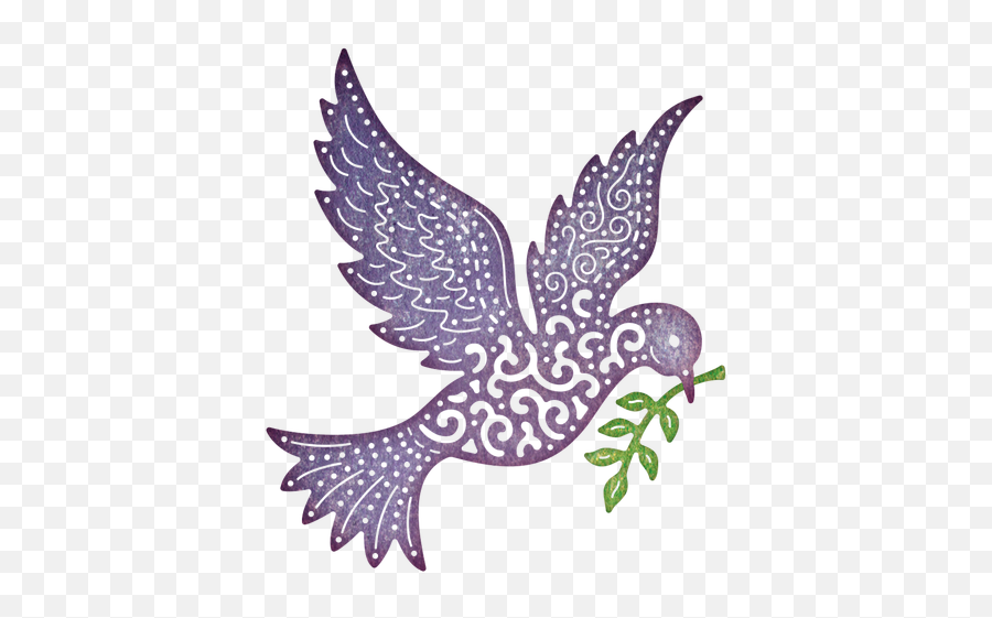 Peace Dove Transparent Png Image - Purple Peace Dove Emoji,Dove Emoji Png