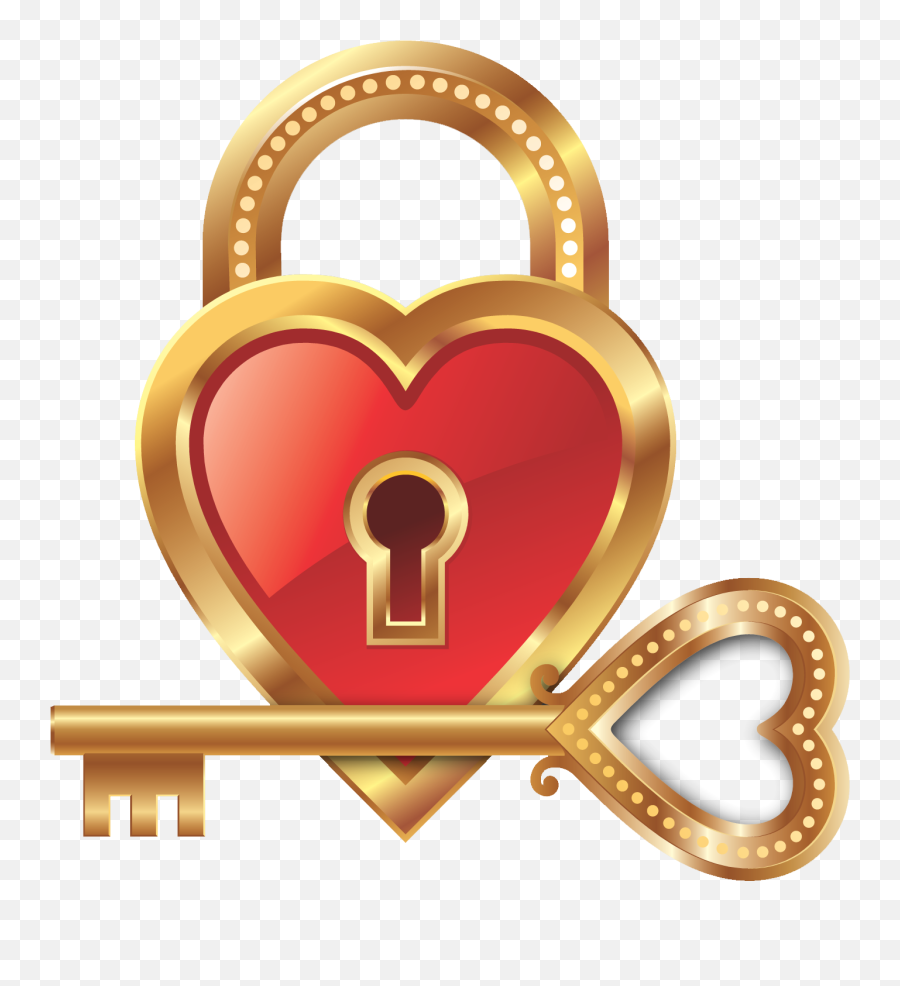 Love Lock Key Heart Clip Art - Love Key And Lock Emoji,Lock Emoji