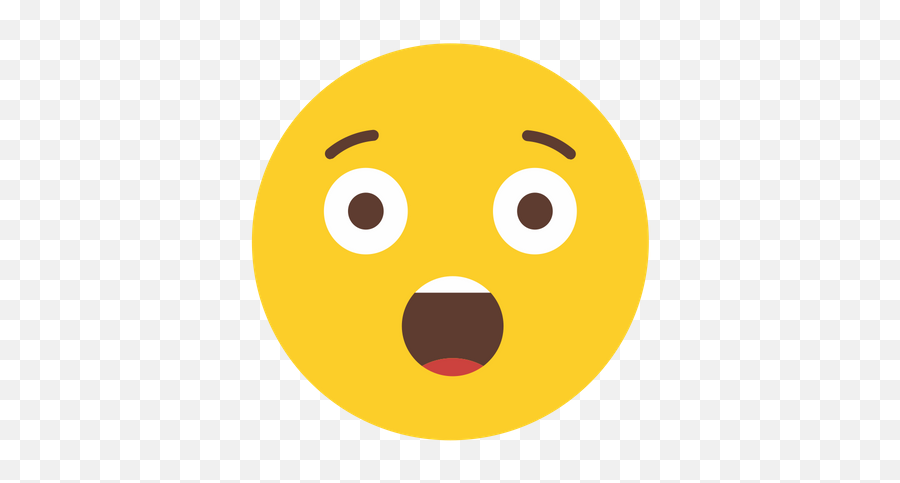 Astonished Face Emoji Icon Of Flat - Smiley,Ace Emoji