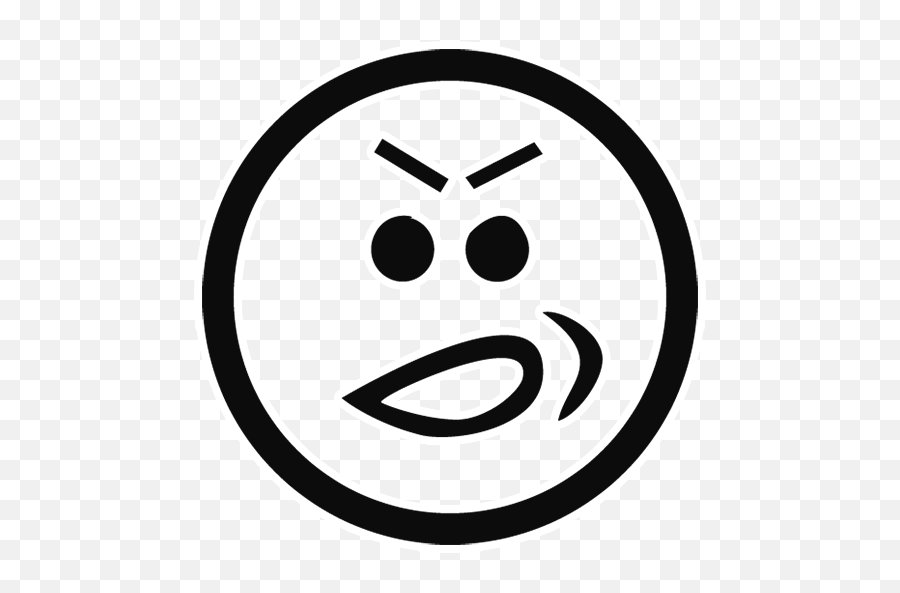 Whatsapp Black Outline Emoji Png Pic Png Mart - Png Black Sticker Emojy,Emoji Outline