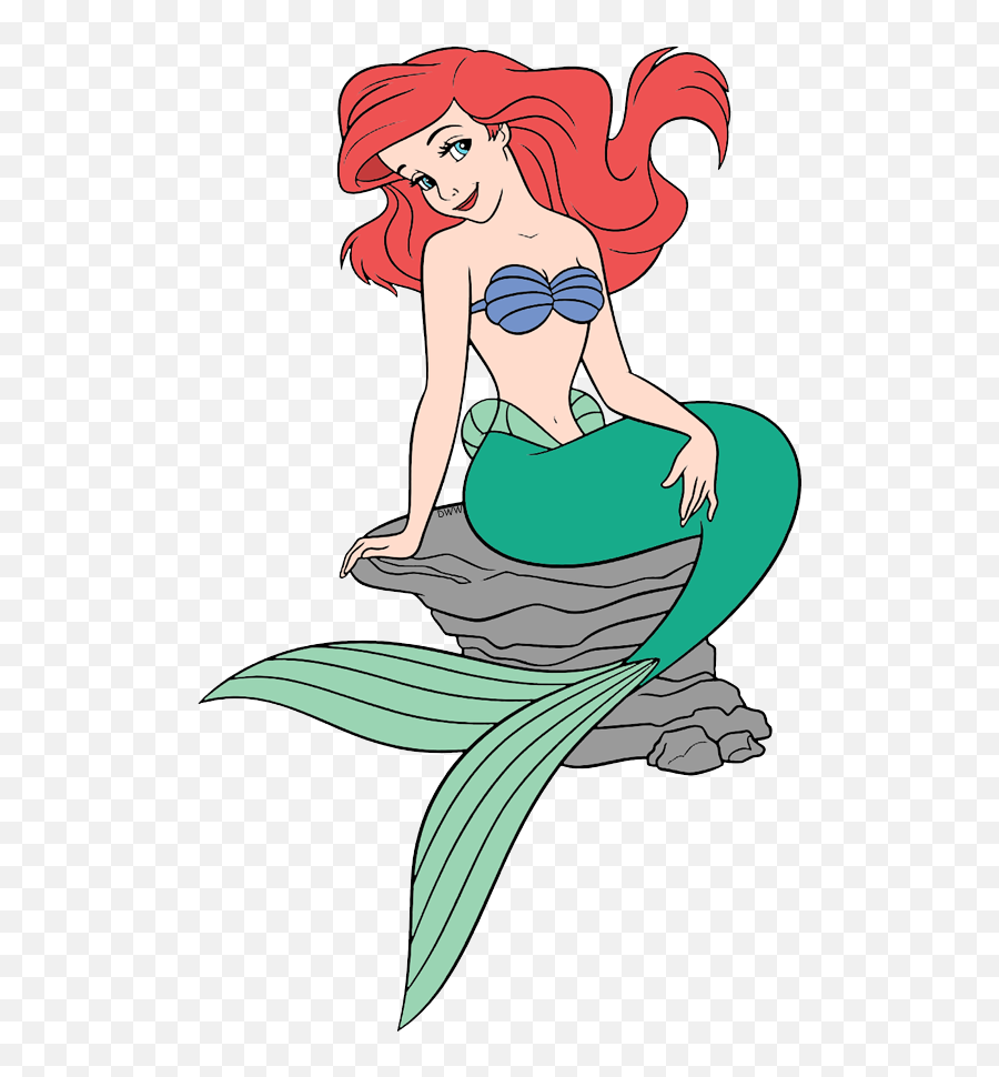 Library Of Ariel On Anrock Clip Art Library Stock Png Files - Ariel Mermaid On Rock Emoji,Little Mermaid Emoji