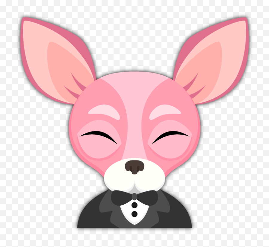 Pink Valentines Chihuahua Emoji Stickers - Dog,Fancy Emoji