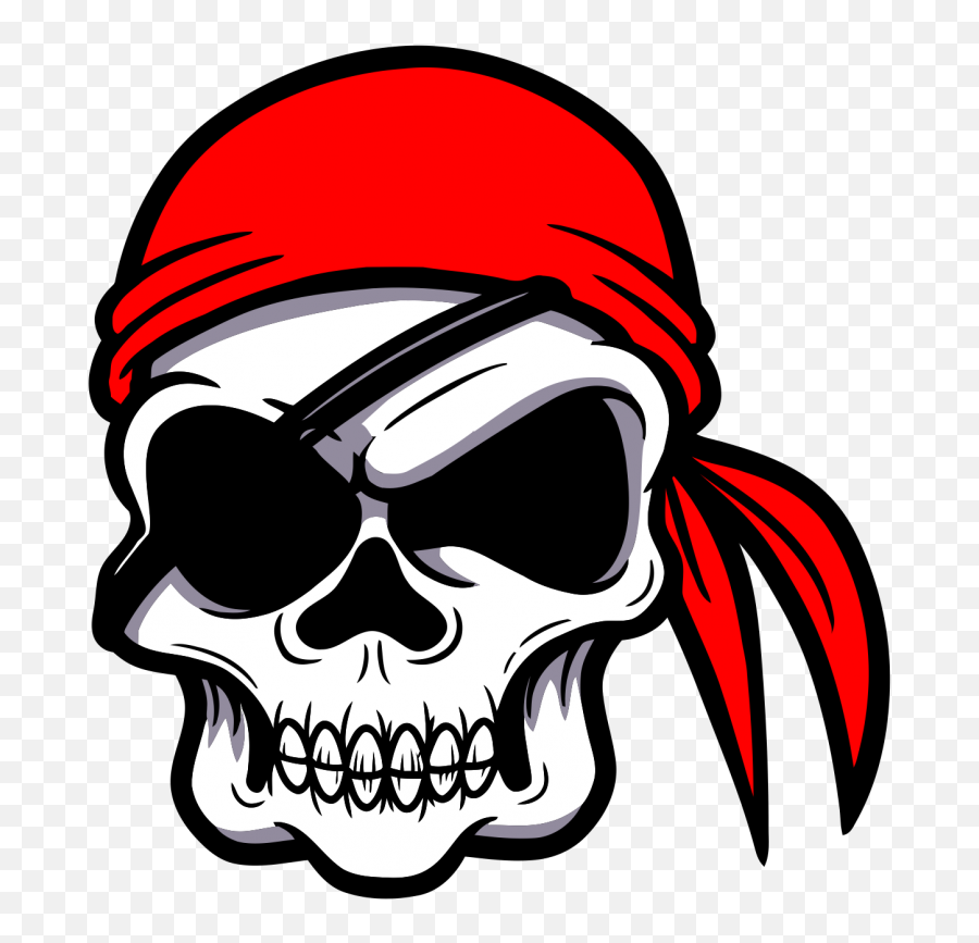 Eye Patch Clipart - Evil Pirate Cartoon Skull Halloween Pirate Patch Eye Cartoon Emoji,Boy And Skull Emoji