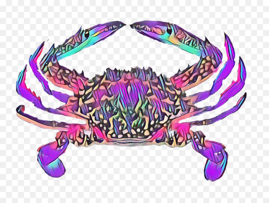 Crab Sticker - Ketam Bunga Emoji,Crab Emoji Meme