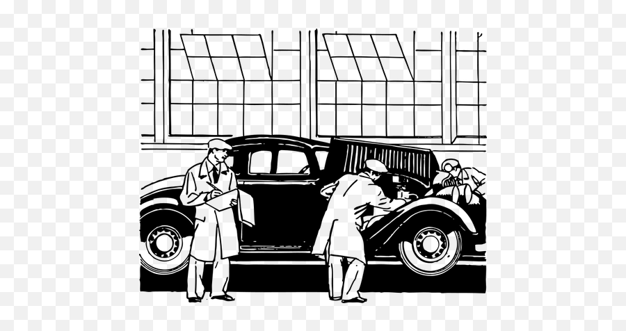 Ilustração Em Vetor De Inspeção Final Do Carro - Car Inspection Clipart Emoji,Santa Emoticons