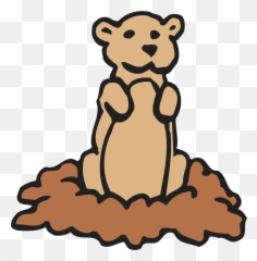 Free Cartoon Groundhog Pictures - Prairie Dog Clip Art Emoji,Groundhog Emoji