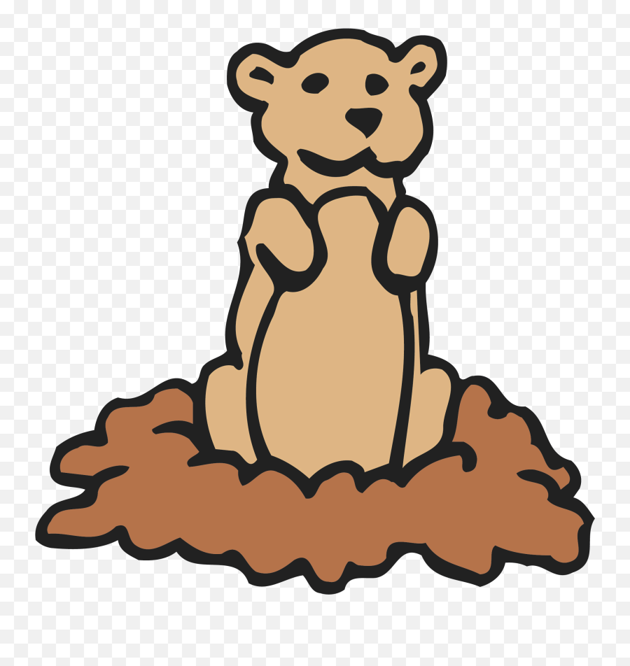 Free Cartoon Groundhog Pictures - Prairie Dog Clip Art Emoji,Groundhog Emoji