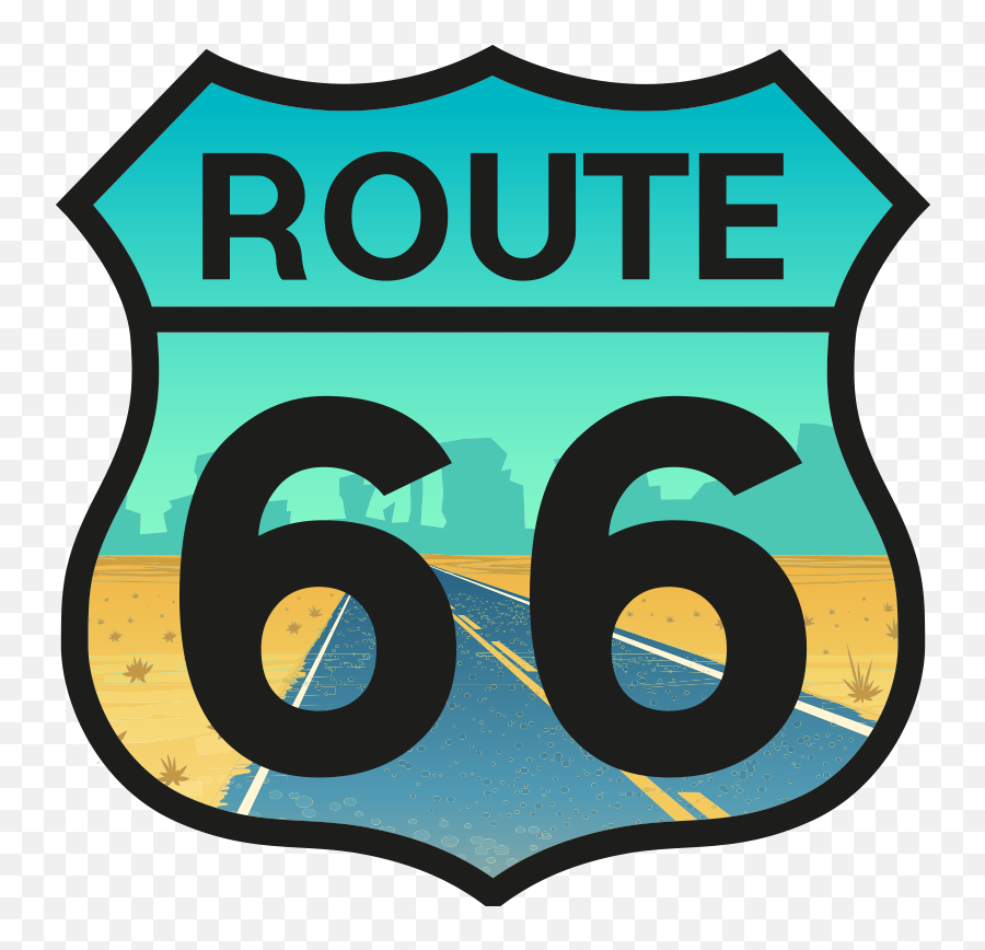 Route 66 Laptop Sticker - Route 66 Stickers Emoji,Brazilian Flag Emoji