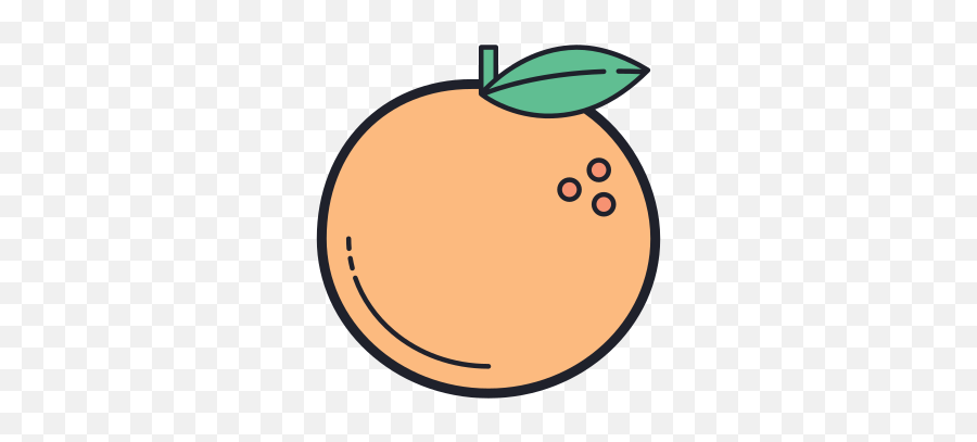 Orange Icon - Orange Icon Emoji,Peach Emoji Vector