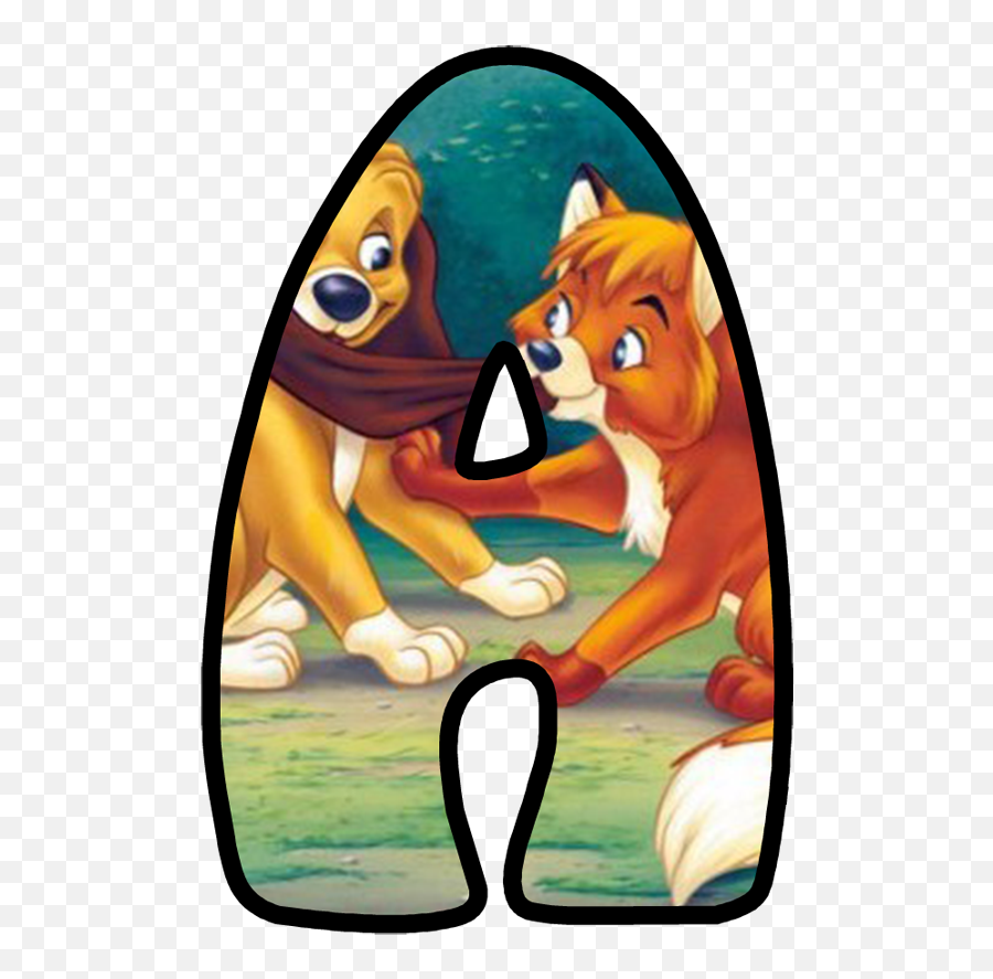 Buchstabe - Letter A Abc Disney Disney Disney Characters Fox And The Hound 1999 Vhs Emoji,Clock Rocket Clock Emoji
