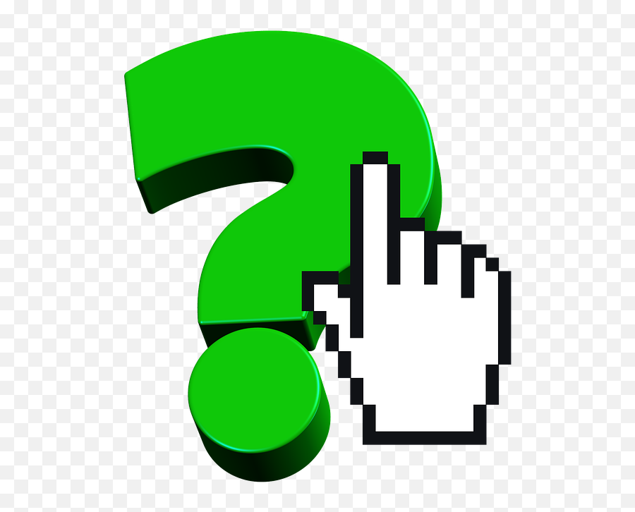 Cursor Click Question Mark Note Request - Hand Cursor Emoji,Question Mark In A Box Emoji