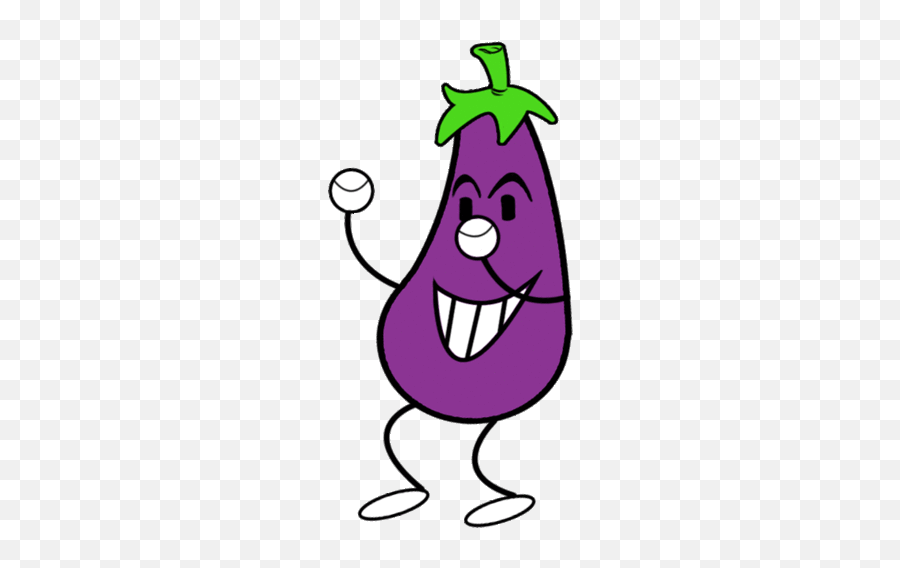 Aubergine Sticker Gif - Dancing Eggplant Gif Emoji,Eggplant Emoji Gif