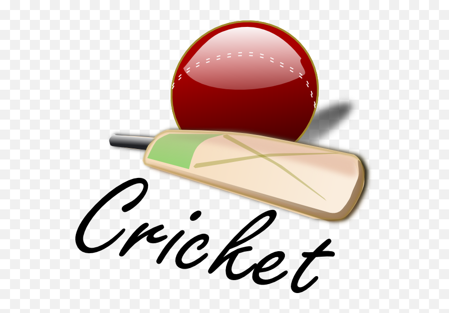 Cricket Bat And Ball Clipart - Free Clip Art Cricket Emoji,Cricket Emoji