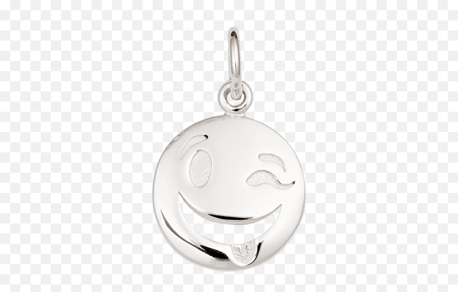 Silver Emoji Charm - Locket,Necklace Emoji