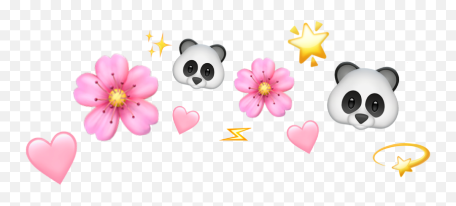 Panda Emoji Emojicrown Softbot Idol - Cute Emoji Crown Png,Shiny Emoji