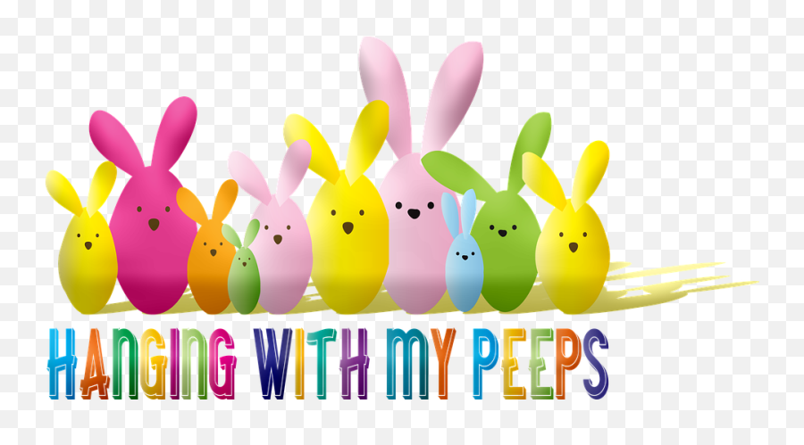Easter Rabbits Eggs Peeps - Rabbit Emoji,Bunny Ears Emoji