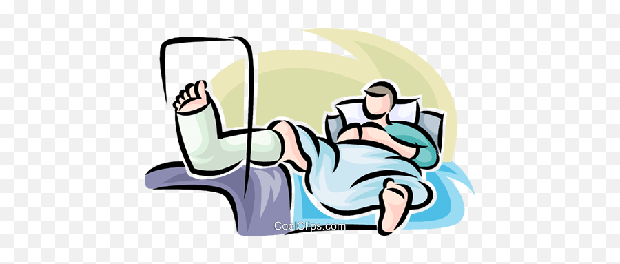 Someone Lying Clipart - Cartoon In Hospital Bed Emoji,Lying Down Emoji