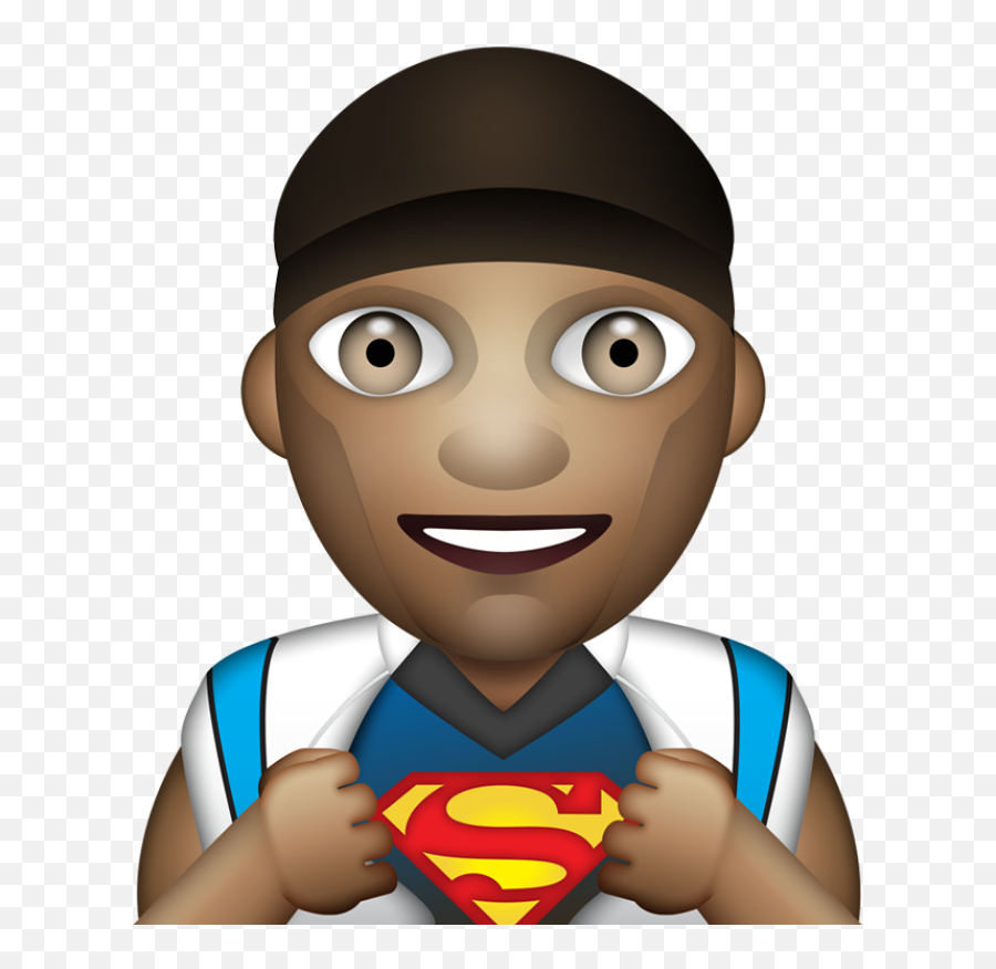 Cam Newton Dabbin Jay Cutler Smokin - Cam Newton Emoji,Superman Emoji