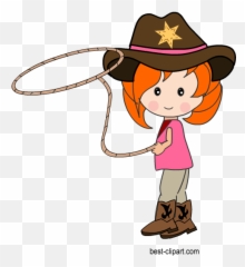 Western Cowboy Cowgirl Free Clip Art - Emoji
