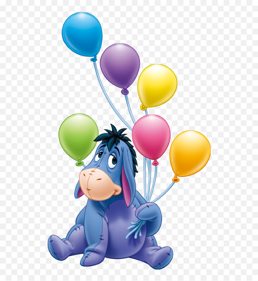 Eeyore Disney Winnie The Pooh - Eeyore With Balloons Png Emoji,Eeyore Emoji