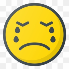 Cry Emoji Emote Emoticon Emoticons Icon - Ill Flat