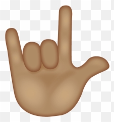 Emoji - Emoticon Rock And Roll,Brown Heart Emoji