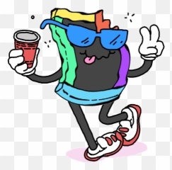 Little Dork Stickers For Android Ios - Drunk Gif Emoji