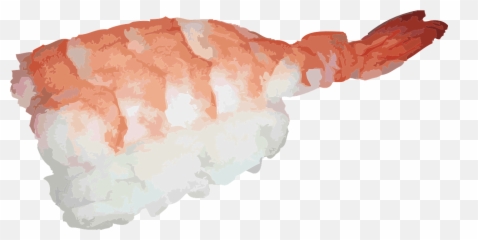 Japanese Sushi Asian Shrimp Raw - Png Emoji