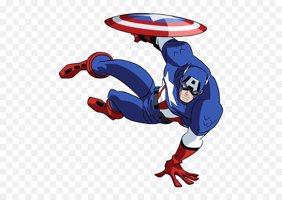 Library Of Captain Marvel Jpg Free - Captain America Cartoon Clipart Emoji,Captain America Shield Emoji