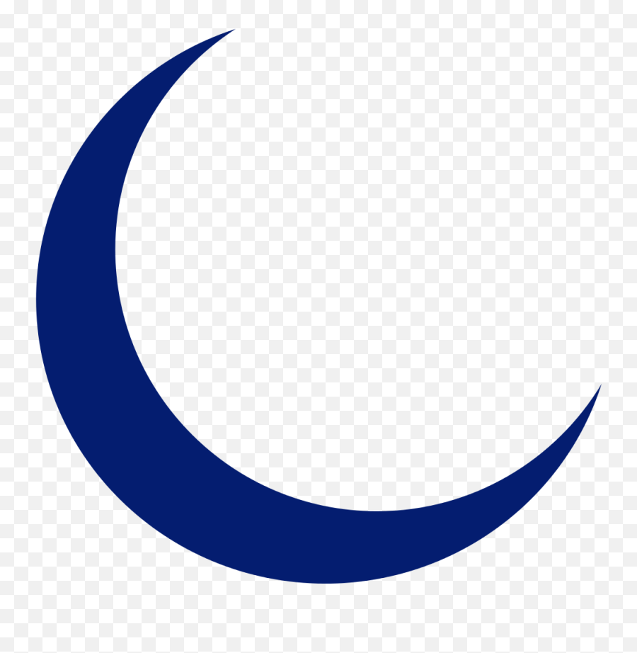 Symbol Ksiezyc - Crescent Moon Cartoon Blue Emoji,Moon Emoji Android