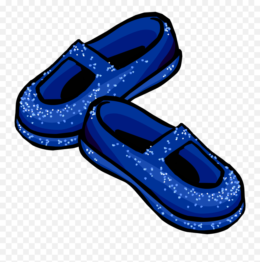 Heels Clipart Glass Slipper Heels - Blue Shiny Shoes Clipart Emoji,Emoticon Slippers