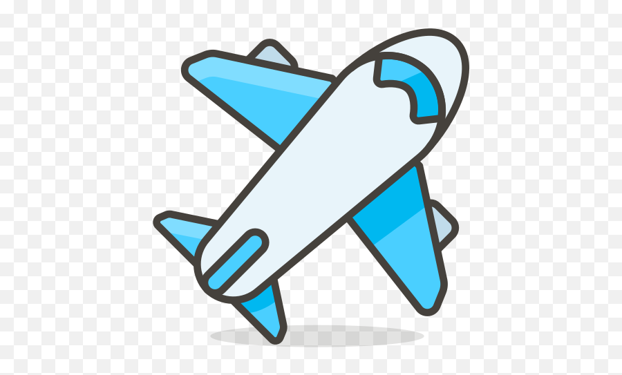 Airplane Icon Free At Getdrawings - Plane On A Circle Cartoon Emoji,Plane Emoji