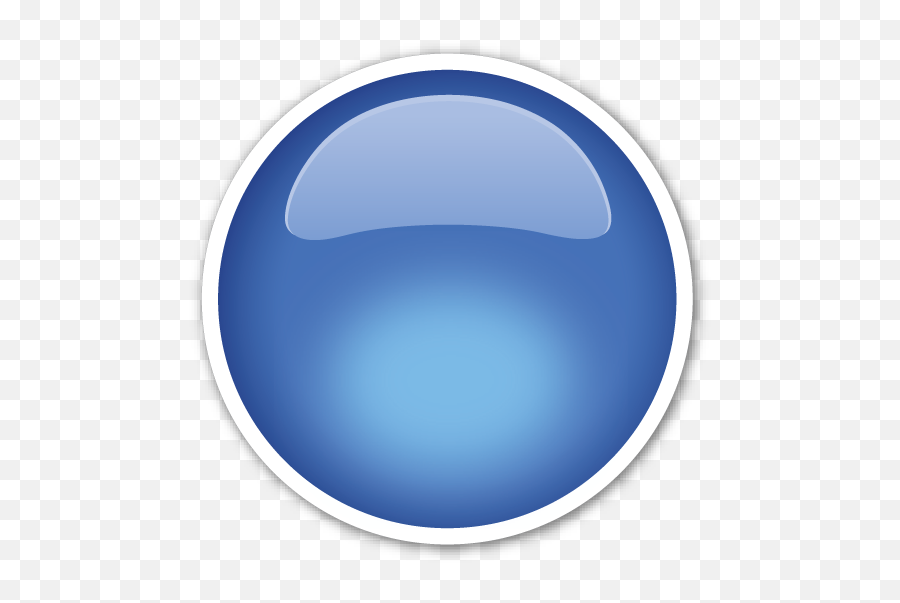 Large Blue Circle - Tennis Ball Emoji Png,Iemoji