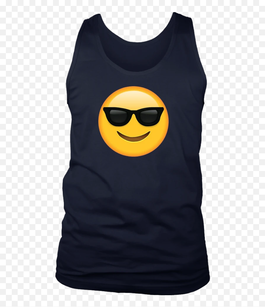 Sunglasses Smile Face Emoji Shirt - Boxing Tank Tops,Sunglasses Emoticon