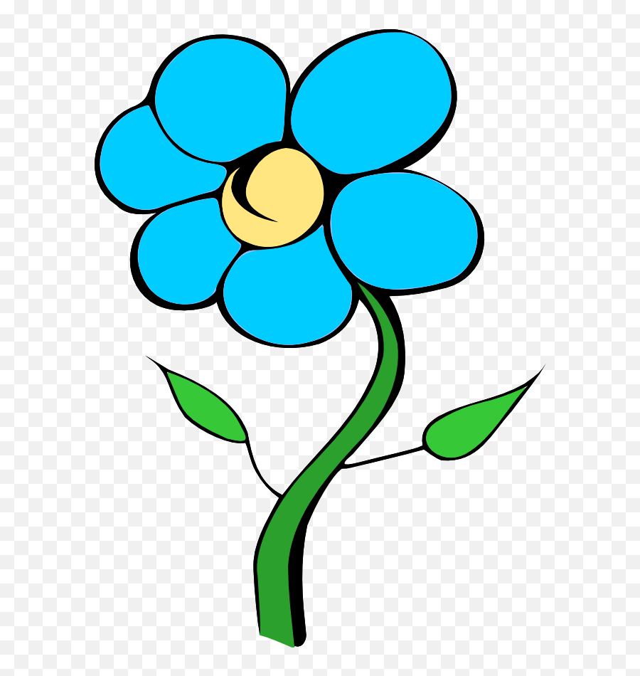 Free Blue Flower Transparent Background Download Free Clip - Printable Flowers With Stems Emoji,Blue Flower Emoji
