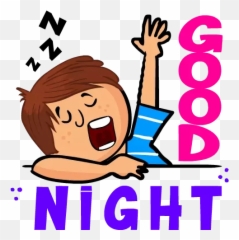 Good Morning And Good Night Stickers - Whatsapp Good Night Stickers Emoji,Good Night Emoticon