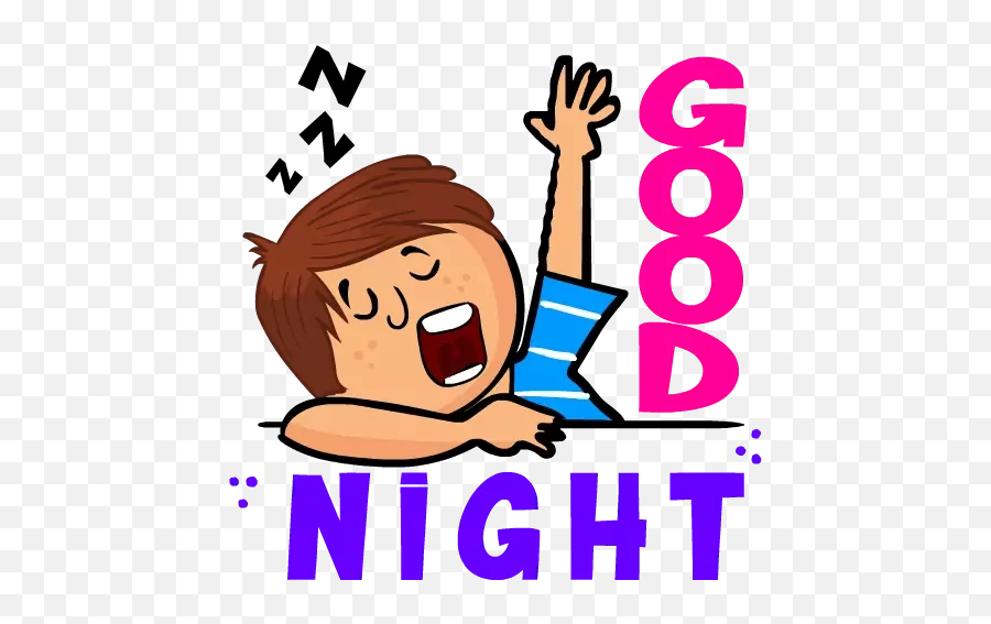 Good Morning And Good Night Stickers - Whatsapp Good Night Stickers Emoji,Good Night Emoticon