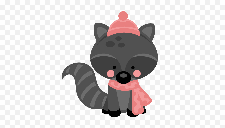 Drawing Raccoon Tree Transparent Png - Kate Cuttables Miss Kate Winter Emoji,Skunk Emoji Copy And Paste