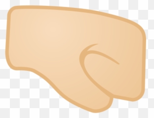 Right Facing Fist Light Skin Tone Free Icon Of Noto - Puños De Manos Emoji,Fist Emoticon