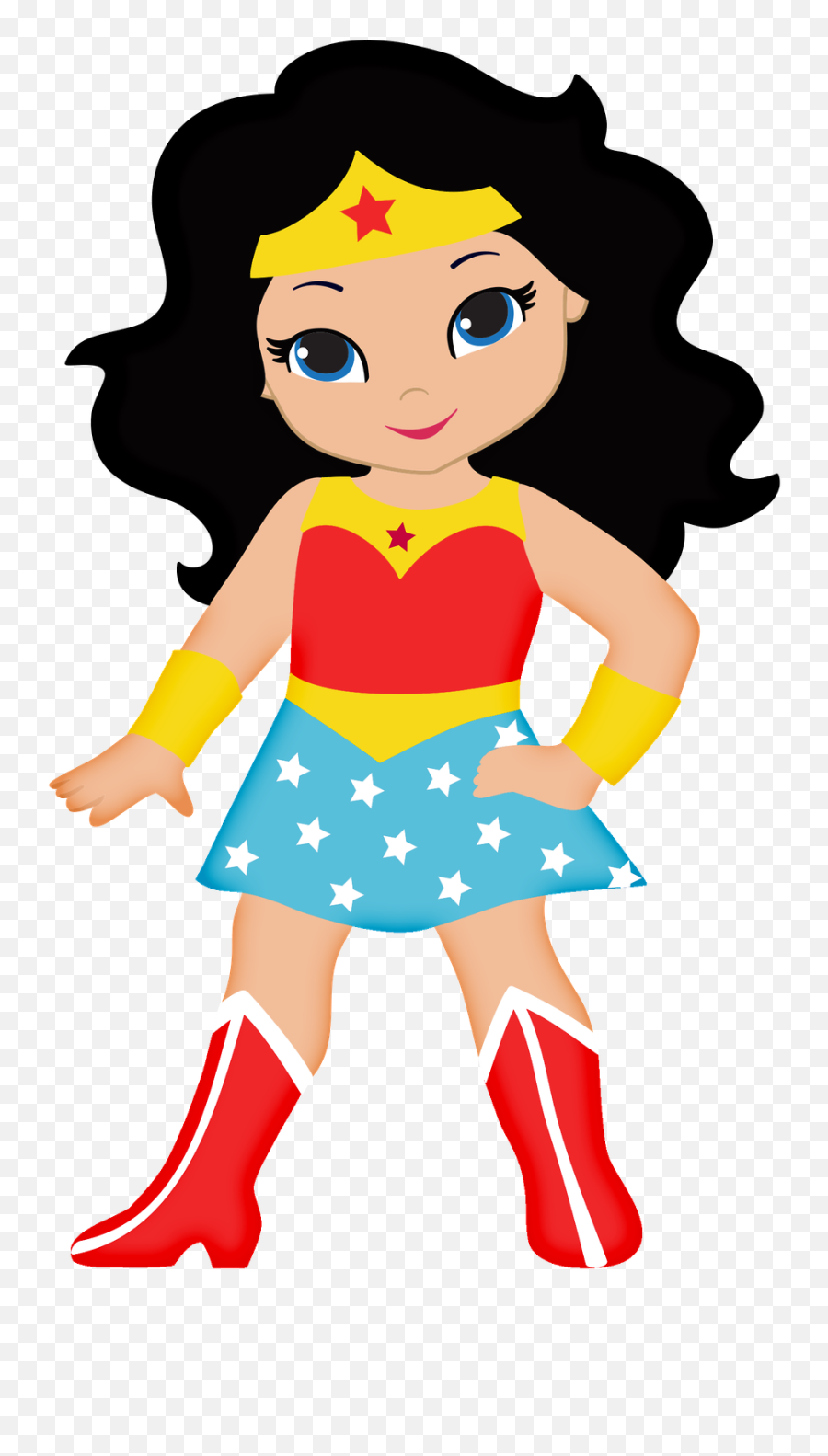 Clipart Of Powers Superhero Free And - Wonder Woman Cartoon Cake Topper Emoji,Superhero Emoji Iphone