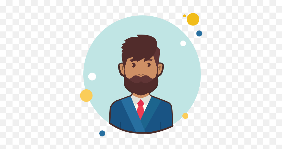 Man With Beard In Suit Icon - Hombre Icon Png Emoji,Bearded Man Emoji