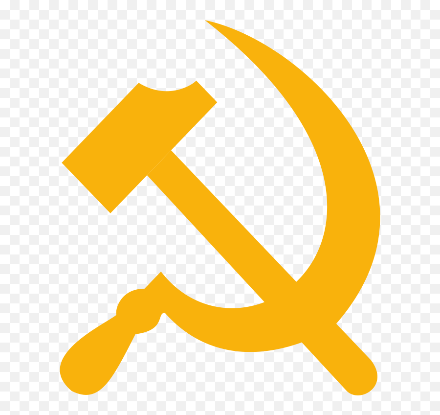 Soviet Union Hammer And Sickle Russian - Symbol Communism Emoji,Hammer ...