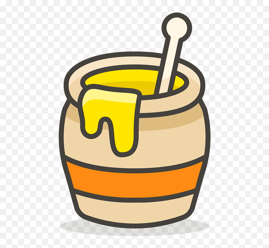 Honey Pot Emoji Clipart - Honeypot Png,Pot Emoji