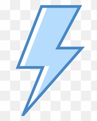 White Lightning Bolt Png - Blue Lightning Symbol Png Emoji,Screw Emoji
