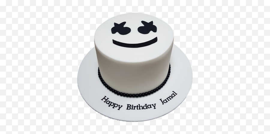 Marshmello Head Cake 1 - Marshmello Face Cake Emoji,Emoji Cakes