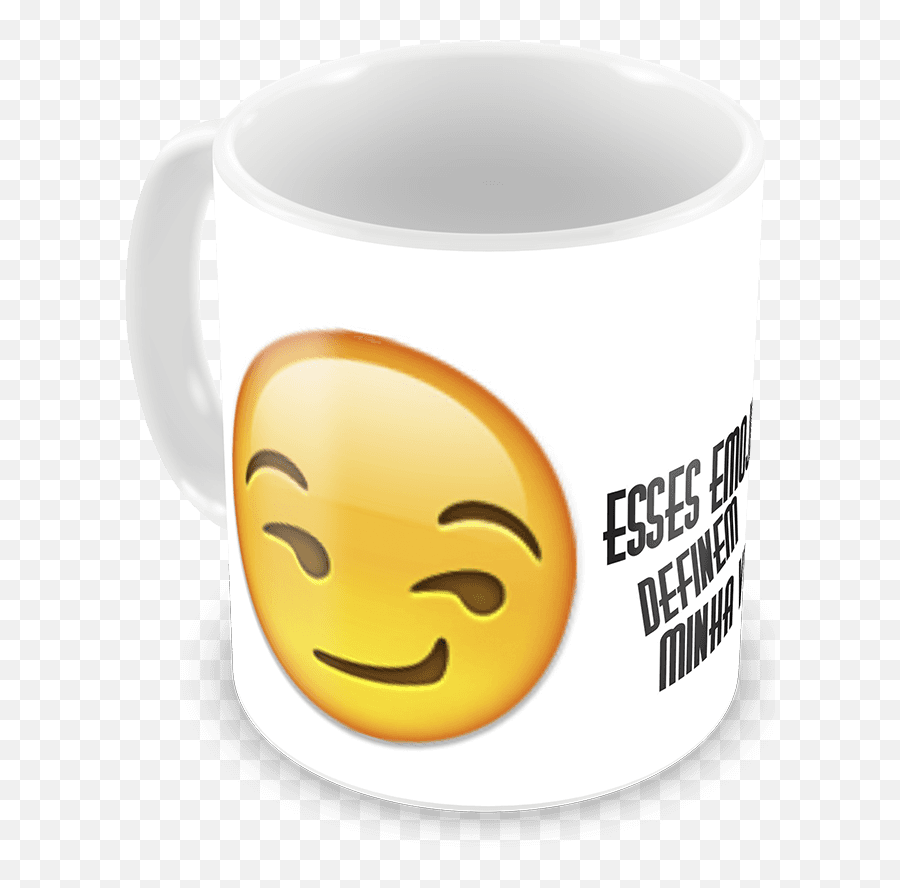 Caneca Emojis Emoticons Personalizada - Magic Mug,Santa Emoticons