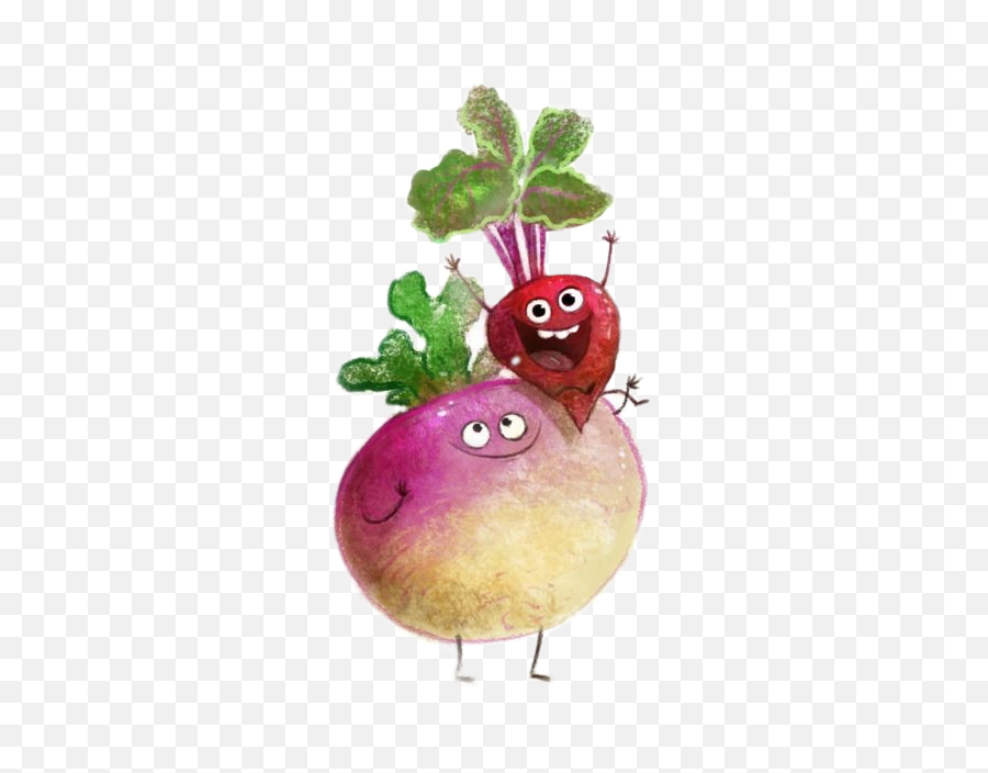Radish Vegetables Drawing Sticker By Marina Lindner - Wiebke Rauers Veggies Emoji,Radish Emoji