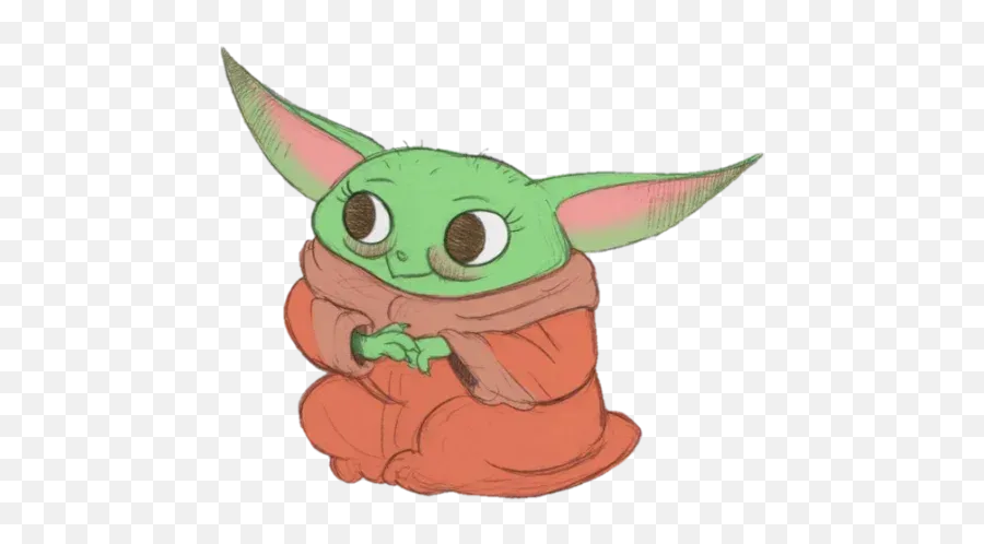 Baby Yoda By Projecteva Whatsapp Stickers - Stickers Cloud Yoda Emoji,Yoda Emoticon